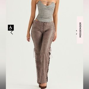 House of CB drew pants vegan leather